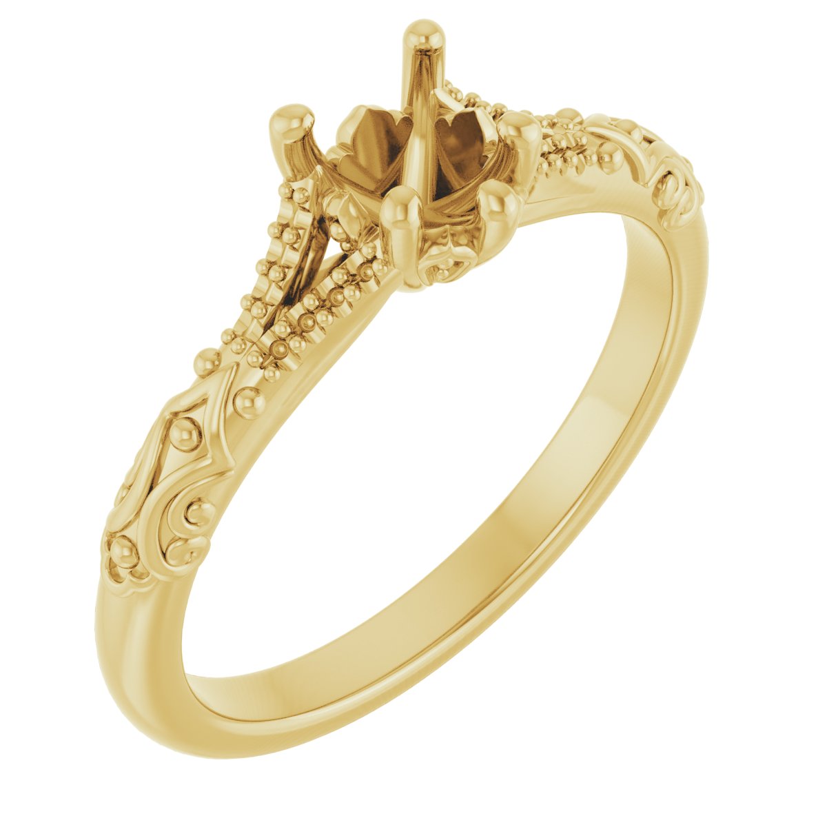Solitaire Sculptural Engagement Ring