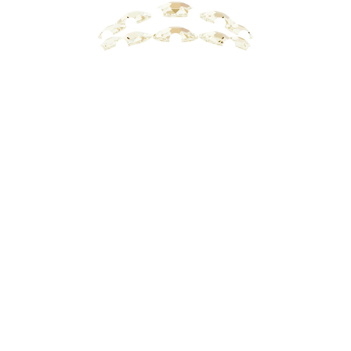 Alternative view of 1/3 CTW Natural Rose-Cut Diamond Ring Guard – 14K Yellow Gold