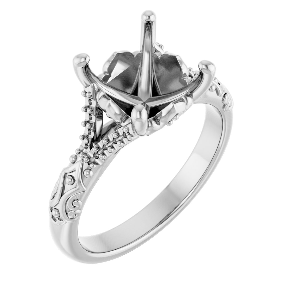 Solitaire Sculptural Engagement Ring