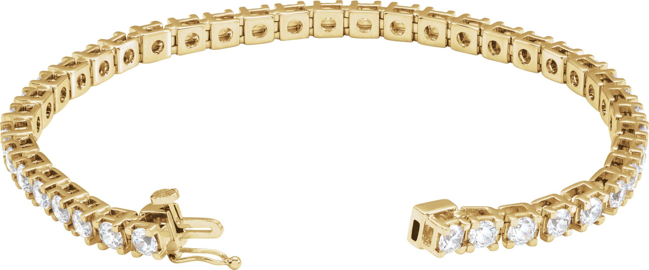 14K Yellow 6 CTW Lab-Grown Diamond Link 7 1/4 Bracelet