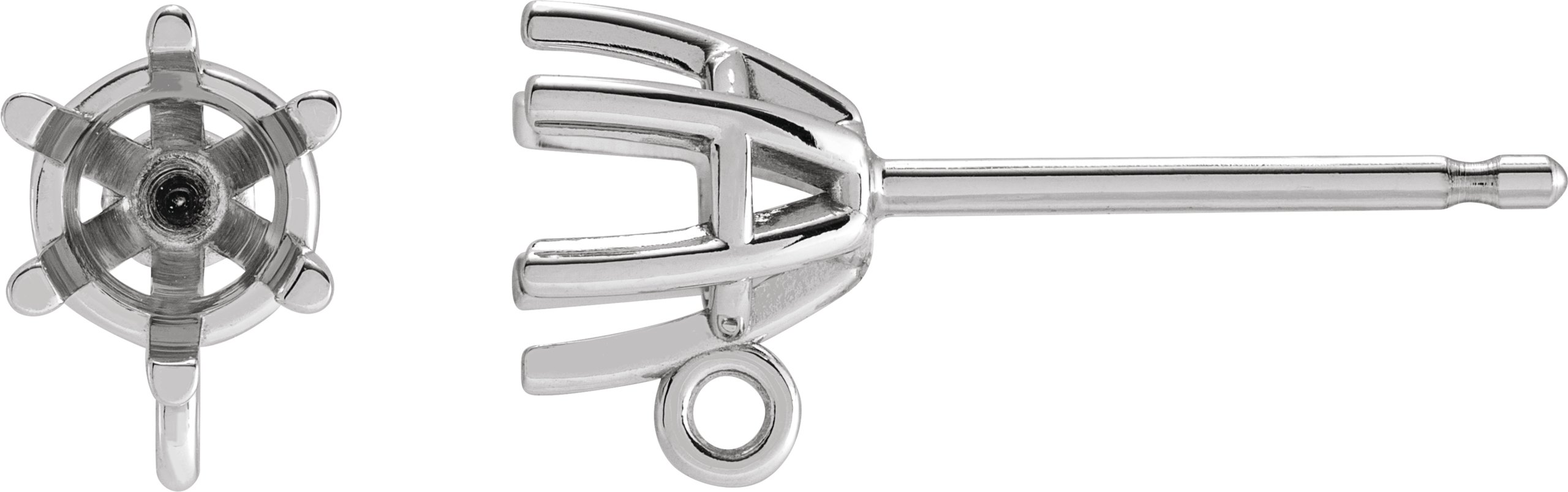 Basket Stud Earring Top