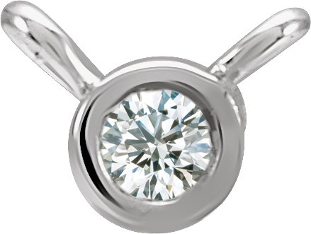 Bezel-Set Necklace Center