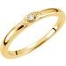 14K Yellow .02 CTW Natural Diamond Stackable Ring
