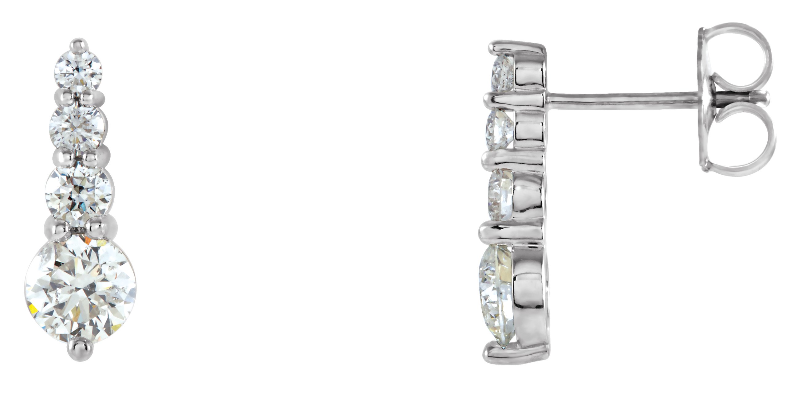 Journey Diamond Earring