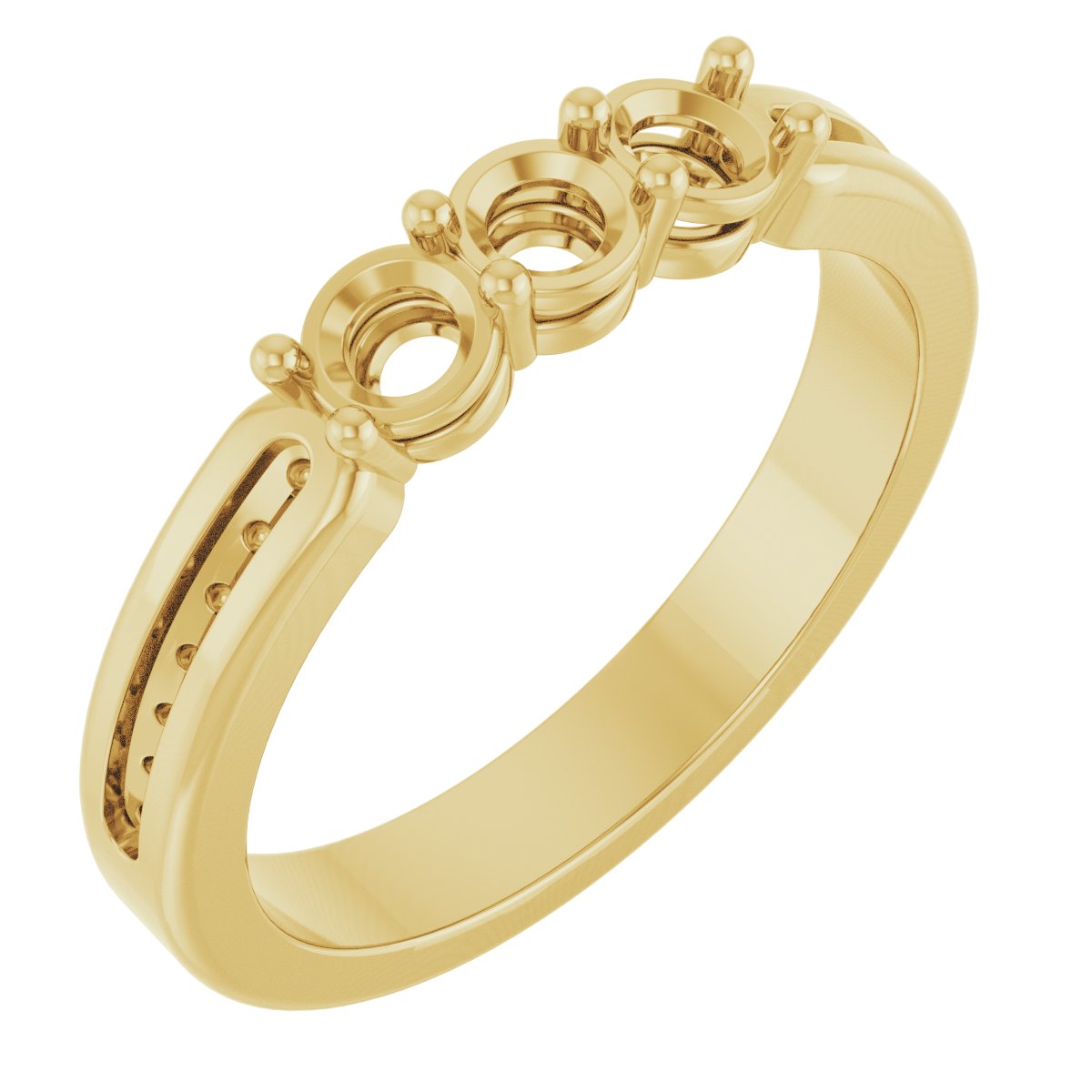 Three-Stone Anniversary Band