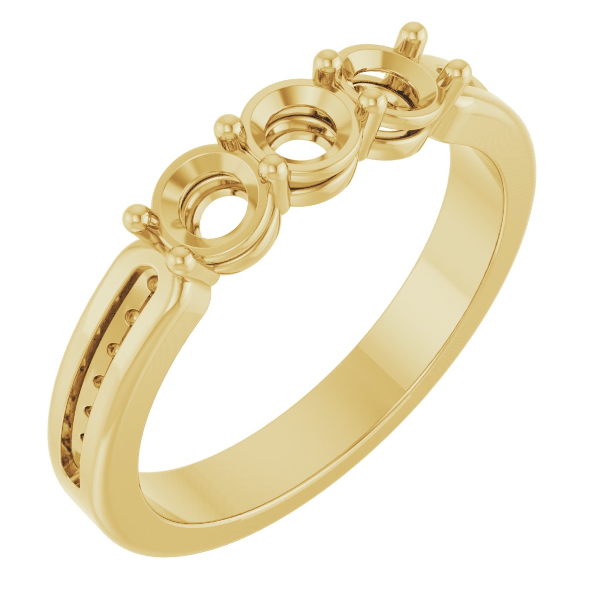 Three-Stone Anniversary Band