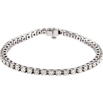Platinum 4 .625 CTW Diamond Line 7 inch Bracelet Ref. 2434318