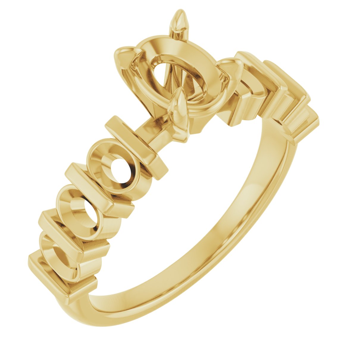 Accented Engagement Ring or Band