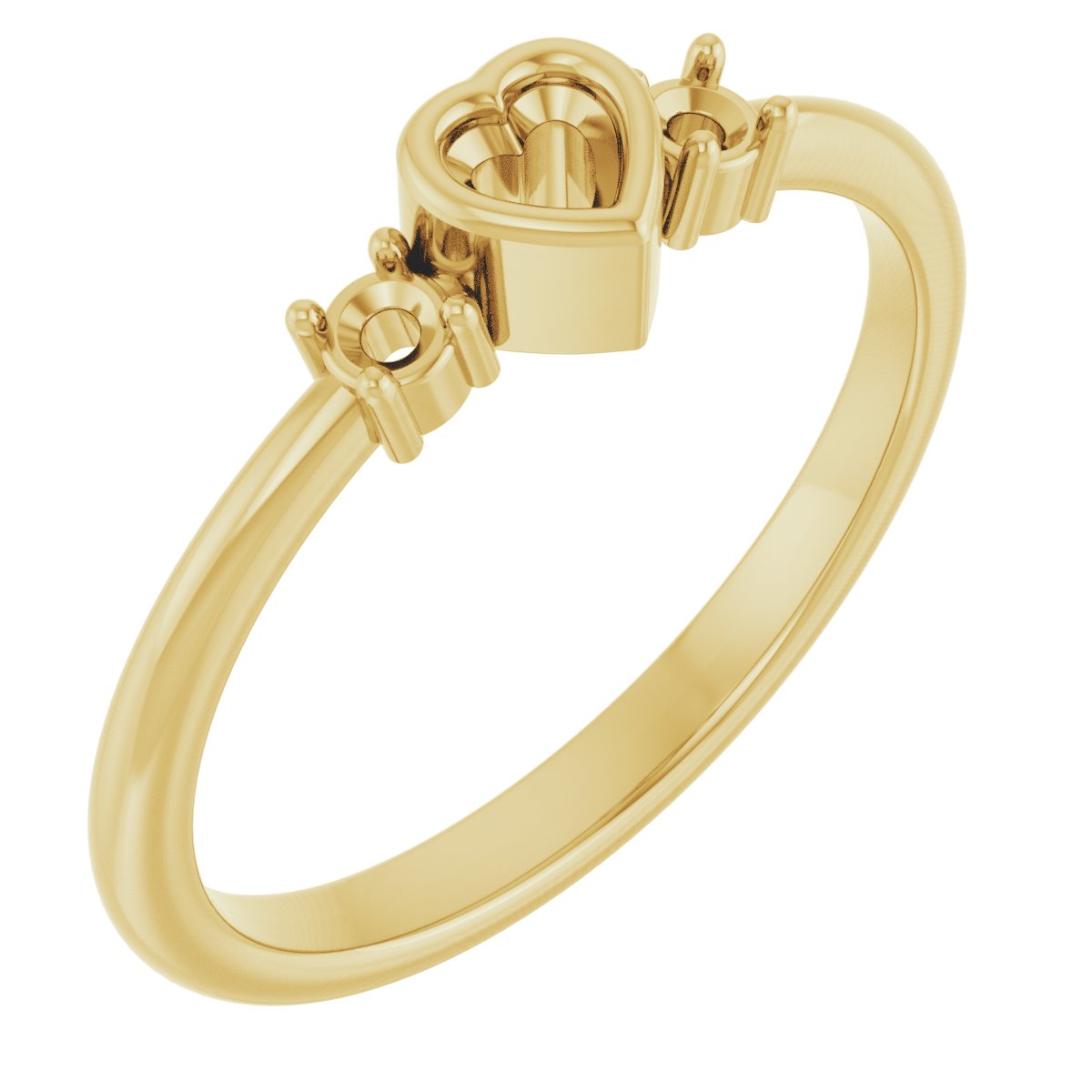 Accented Heart Ring