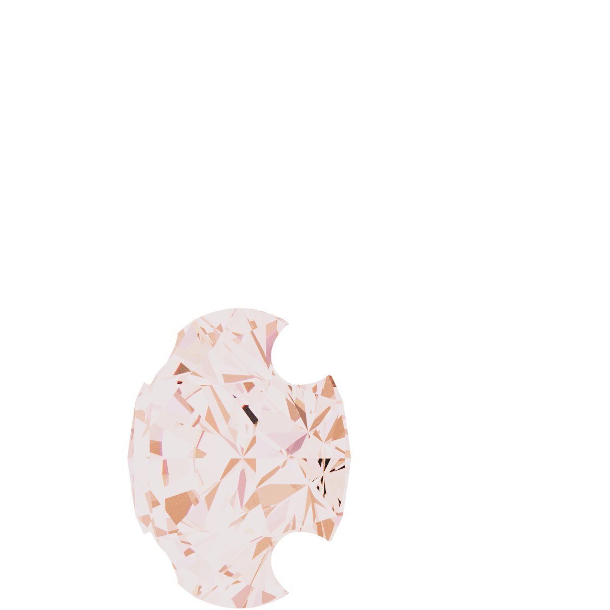 Alternative view of Round 4-Prong Basket Pendant  – 14K Rose Gold
