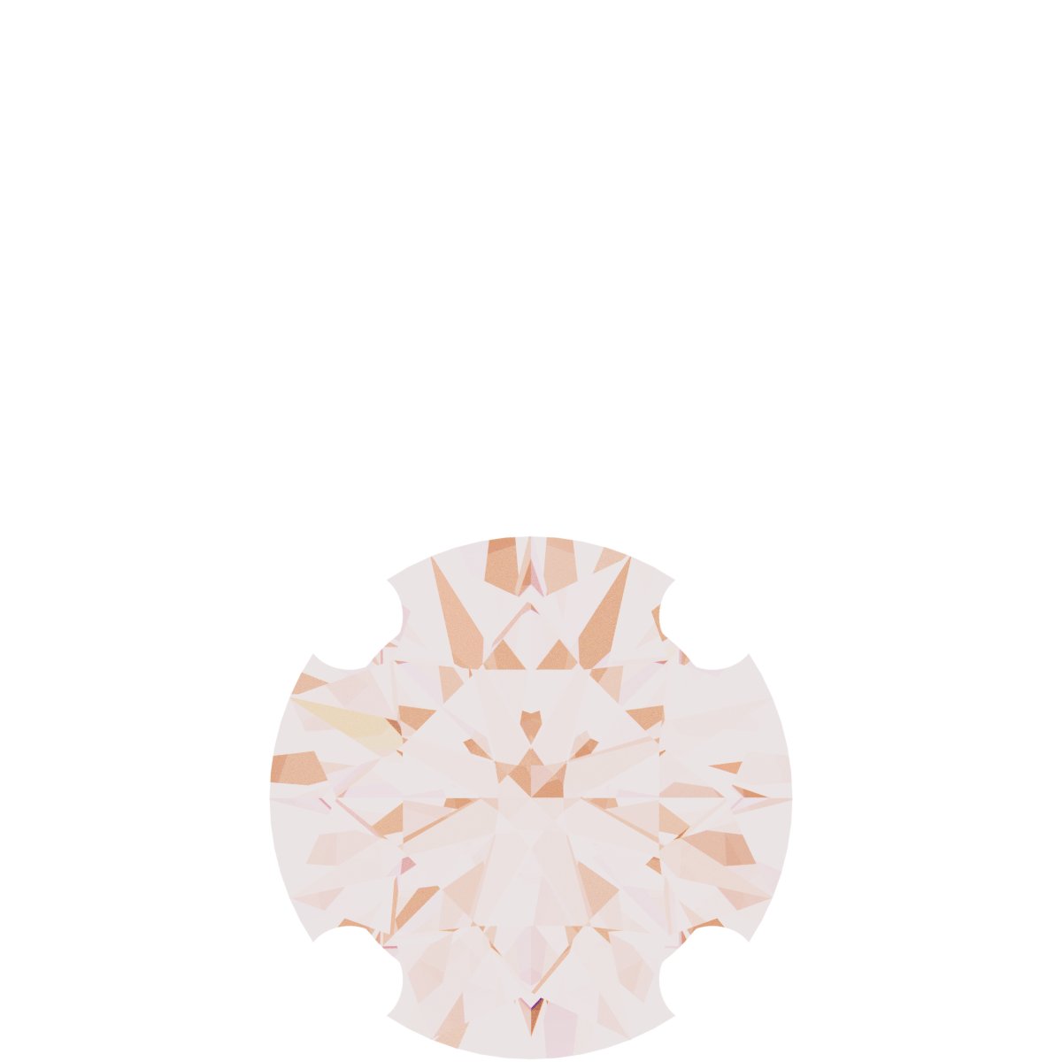 Round 4-Prong Basket Pendant  – 14K Rose Gold