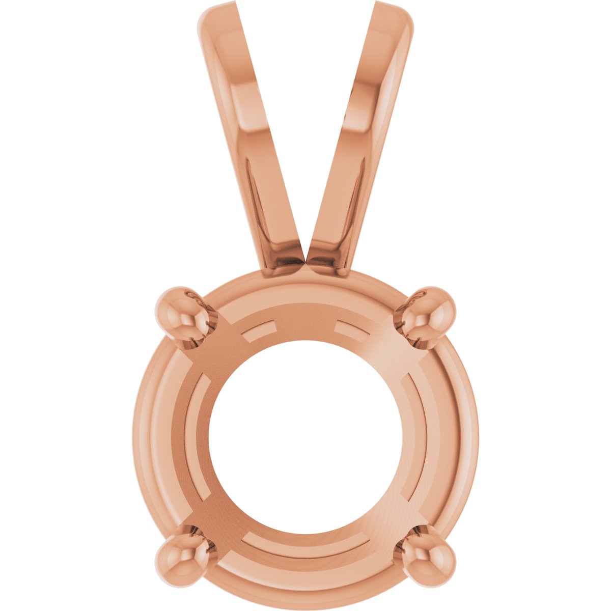 Round 4-Prong Basket Pendant