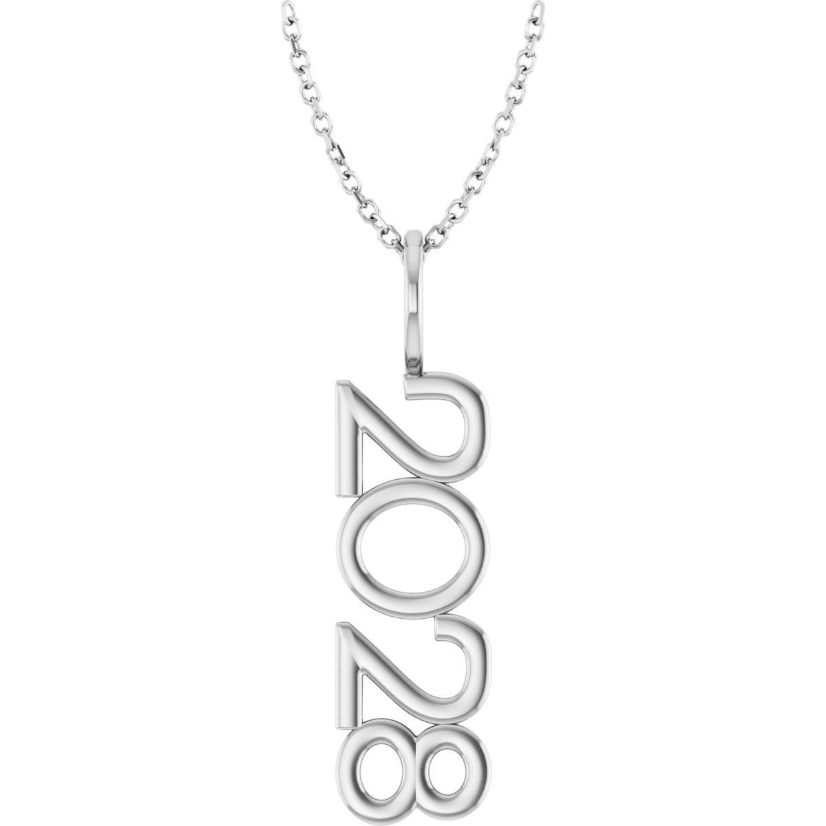 Sterling Silver 2028 Year 16-18" Necklace