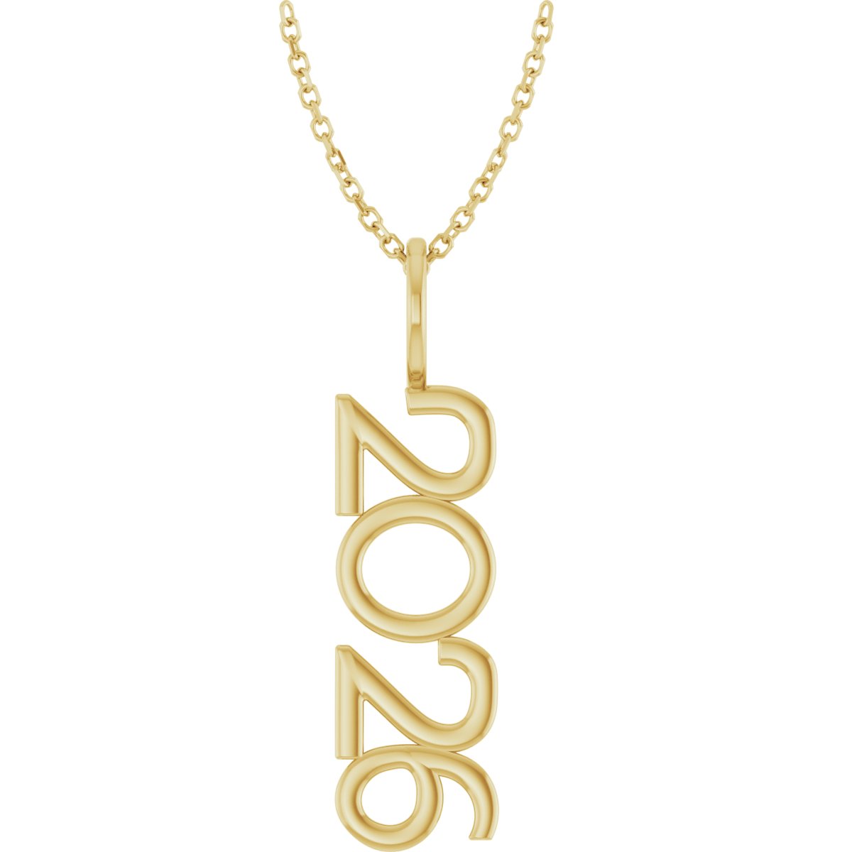 14K Yellow 2026 Year 16-18" Necklace