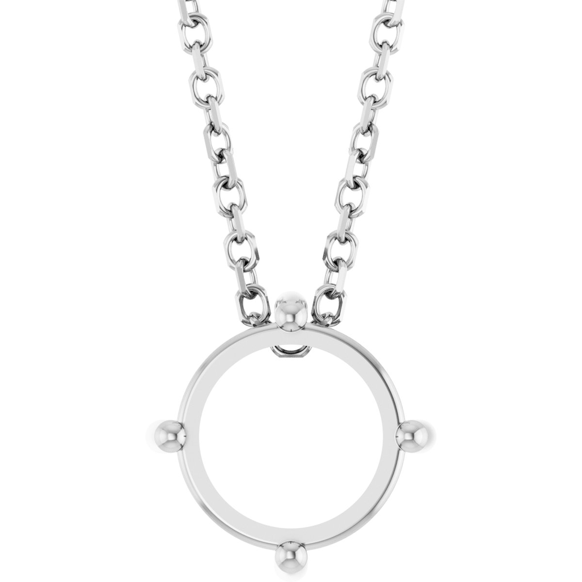 Round 4-Prong Cabochon Pendant