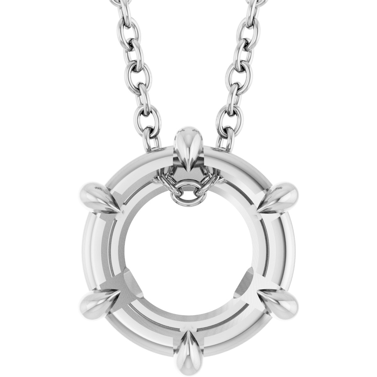 Solitaire Necklace or Slide Pendant