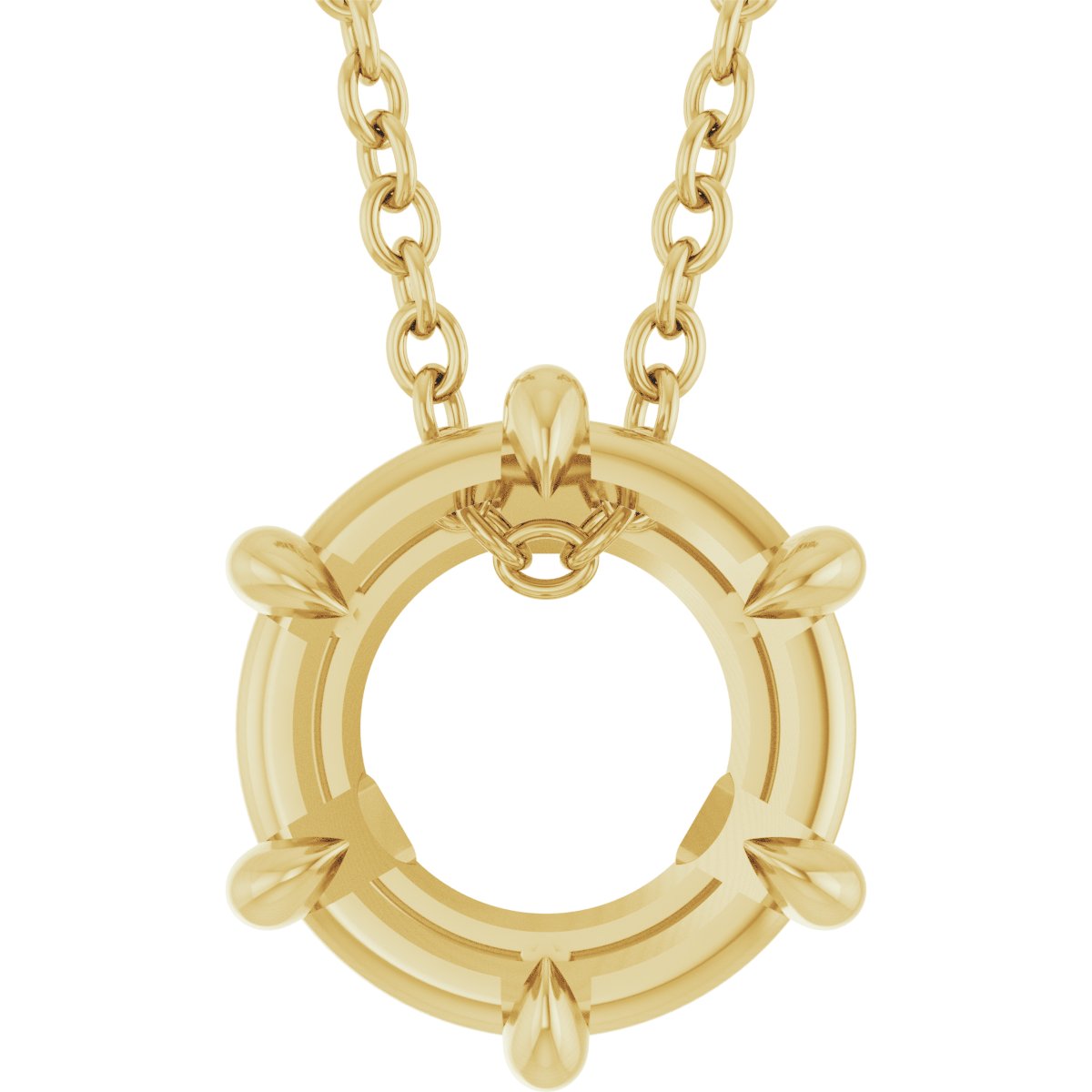 Solitaire Necklace or Slide Pendant