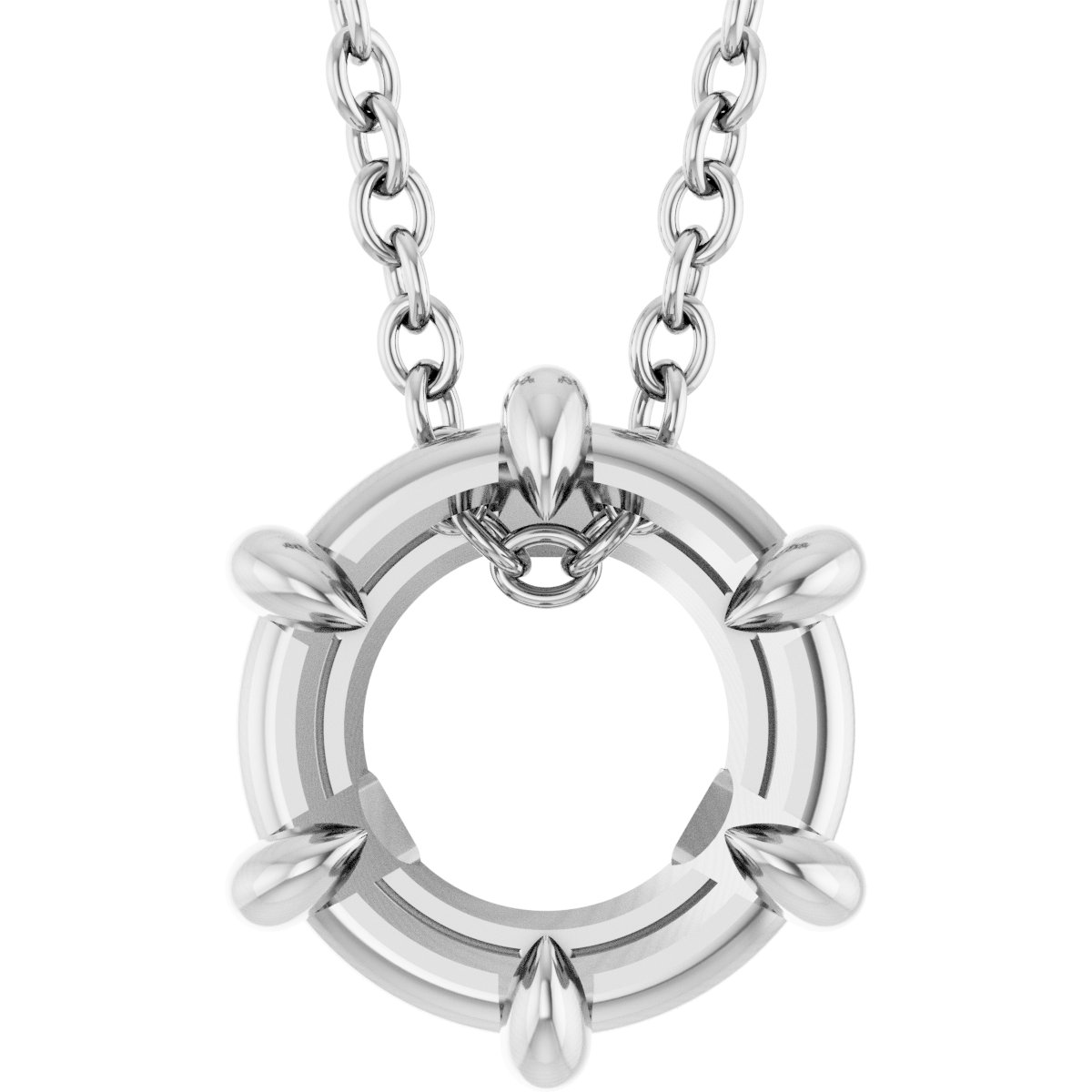 Solitaire Necklace or Slide Pendant