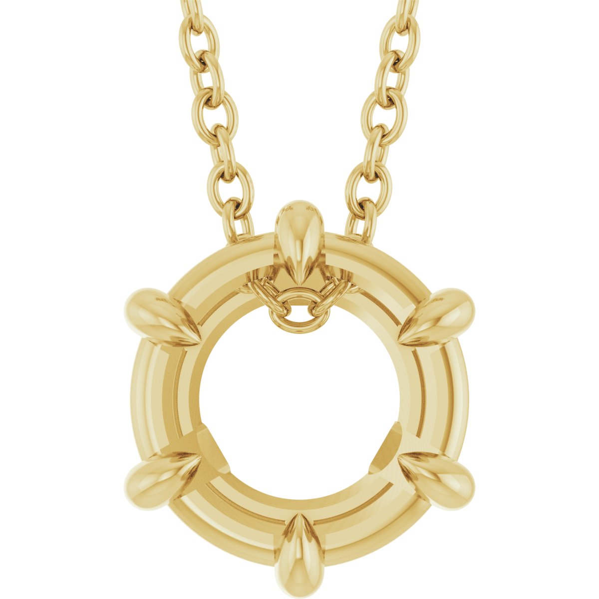 Solitaire Necklace or Slide Pendant