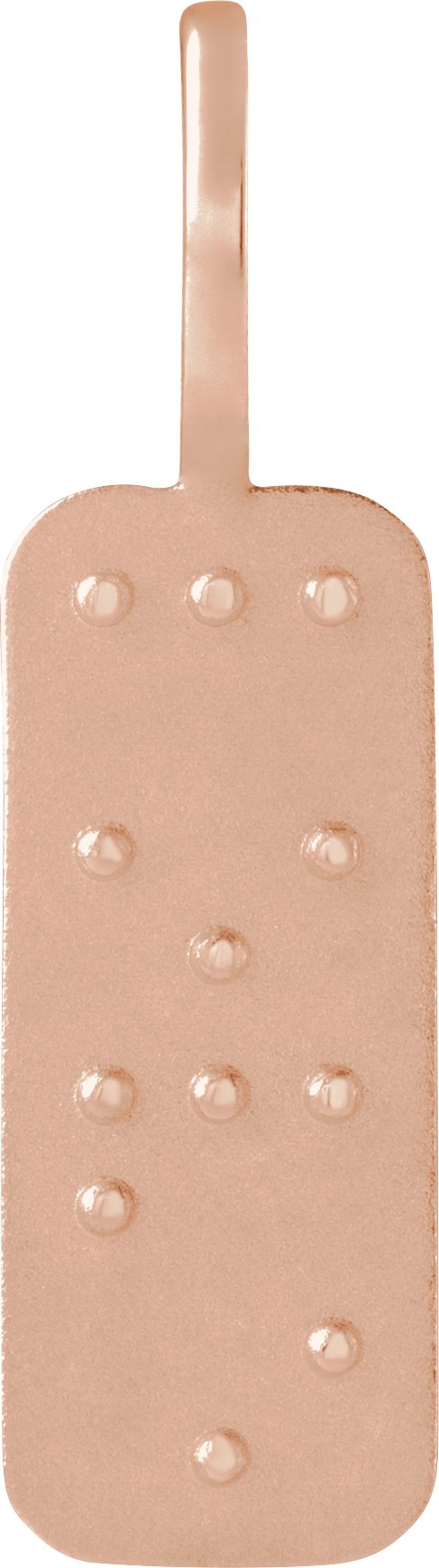 Hope or Love Braille Pendant