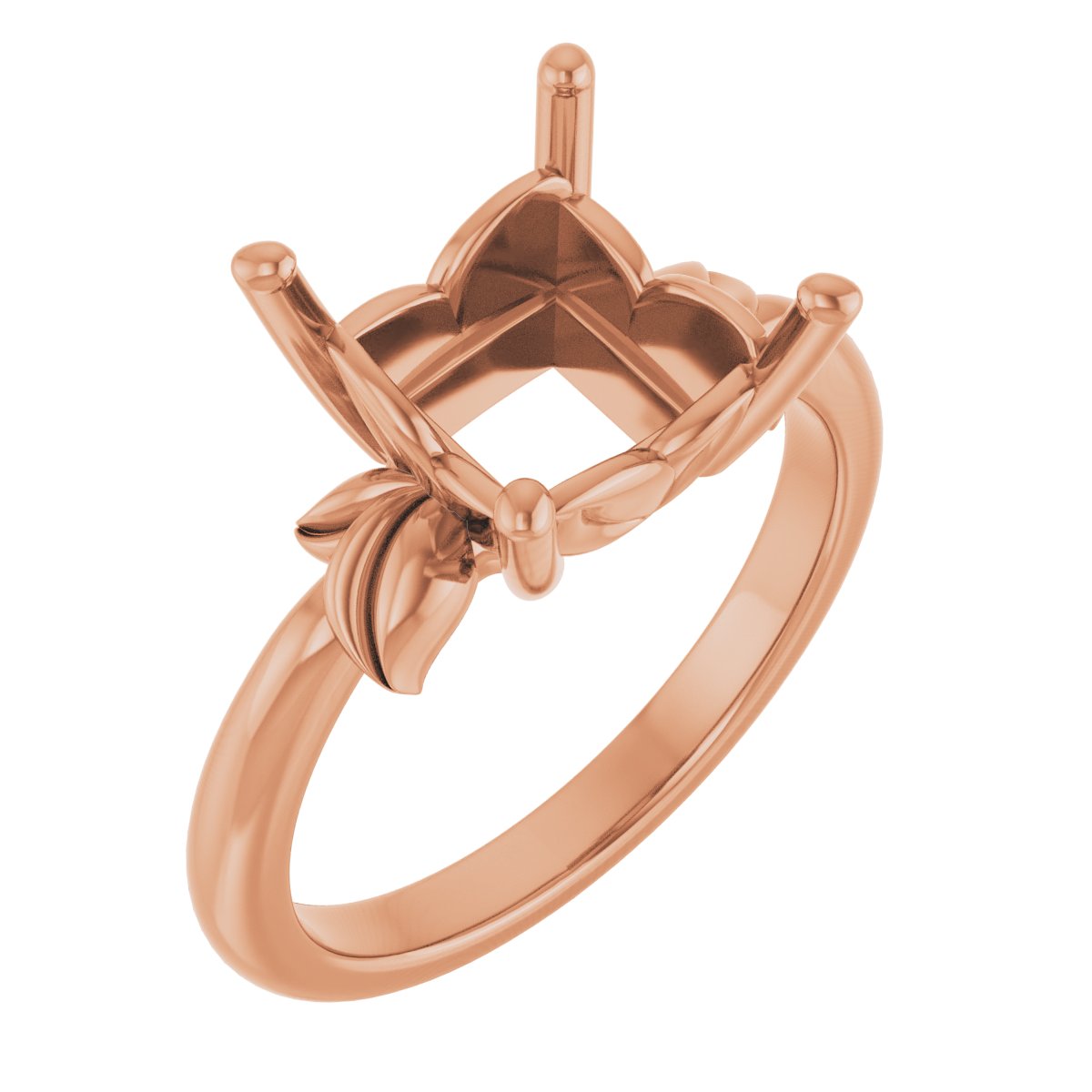 Floral Solitaire Ring