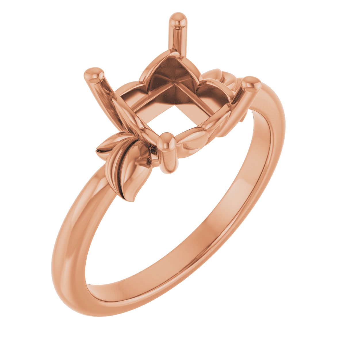 Floral Solitaire Ring