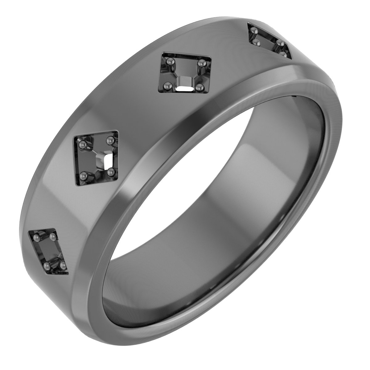 1.5 mm Round Mens Band Mounting