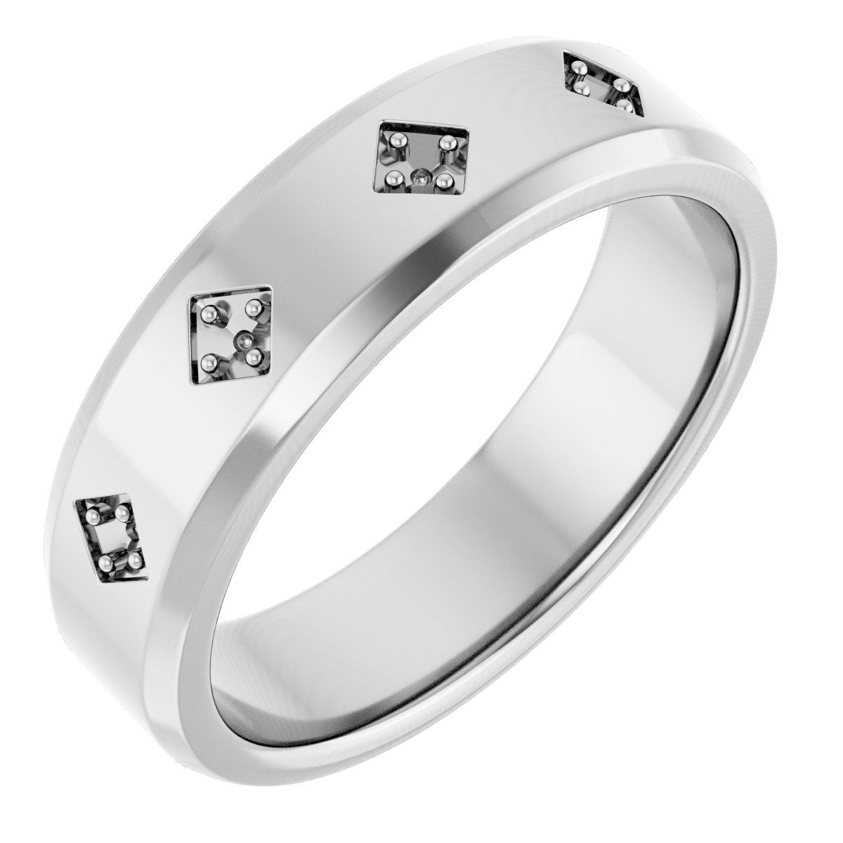 1.5 mm Round Mens Band Mounting — Saleh Jewelers