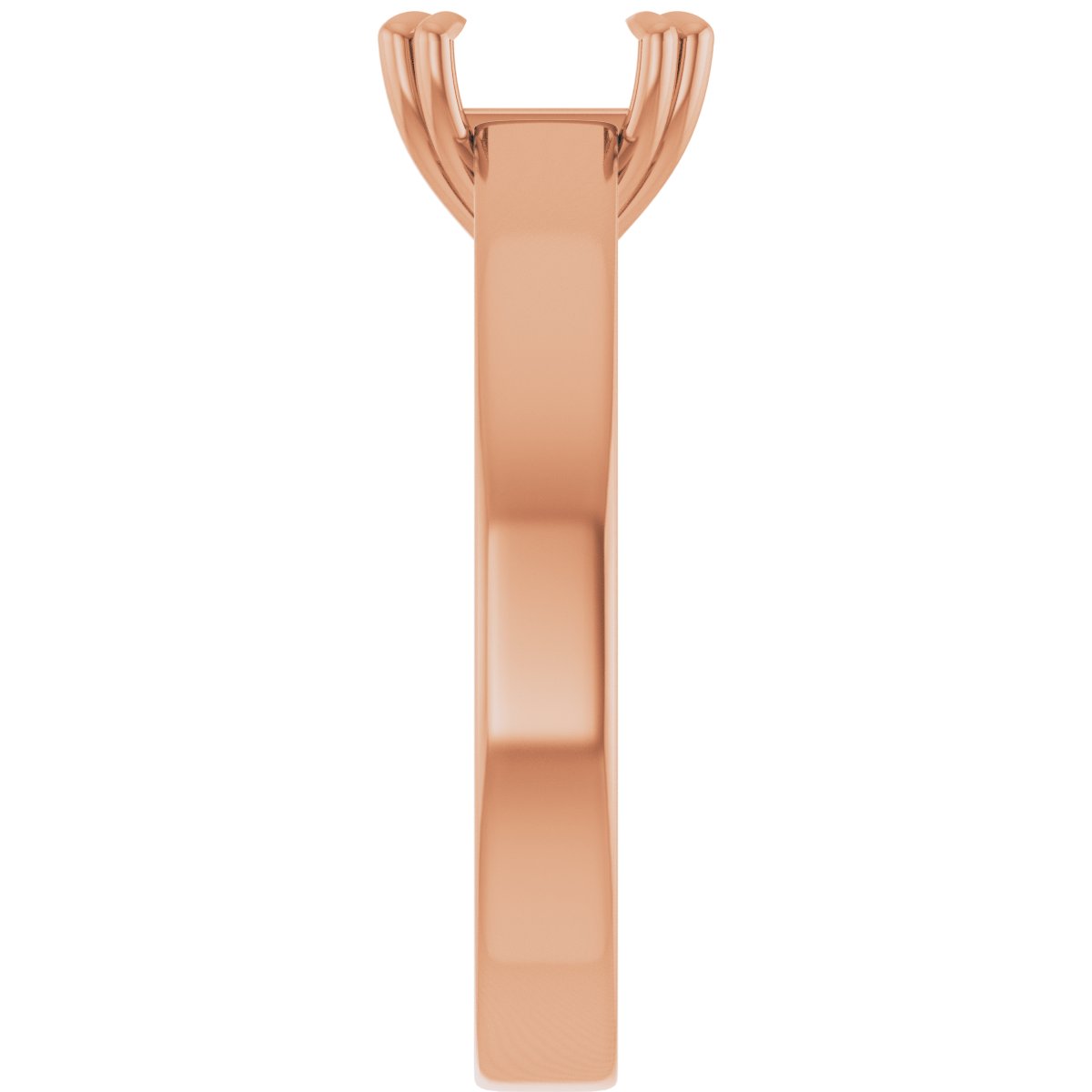 14K Rose Gold 6.5x6.5 mm Square Engagement Ring Mounting | Stuller