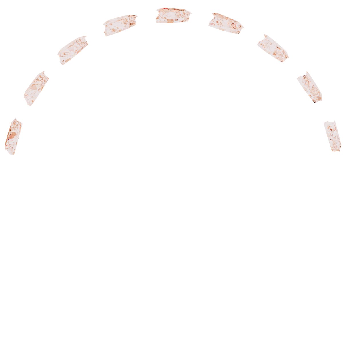Alternative view of 9/10 CTW Natural Diamond Anniversary Band – 14K Rose Gold