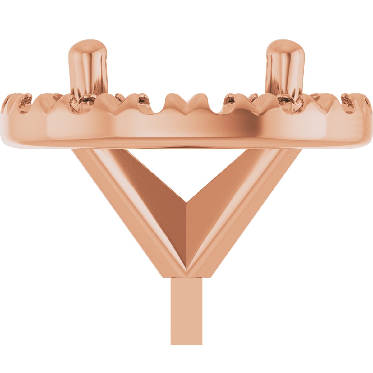French-Set Halo-Style Peg Setting