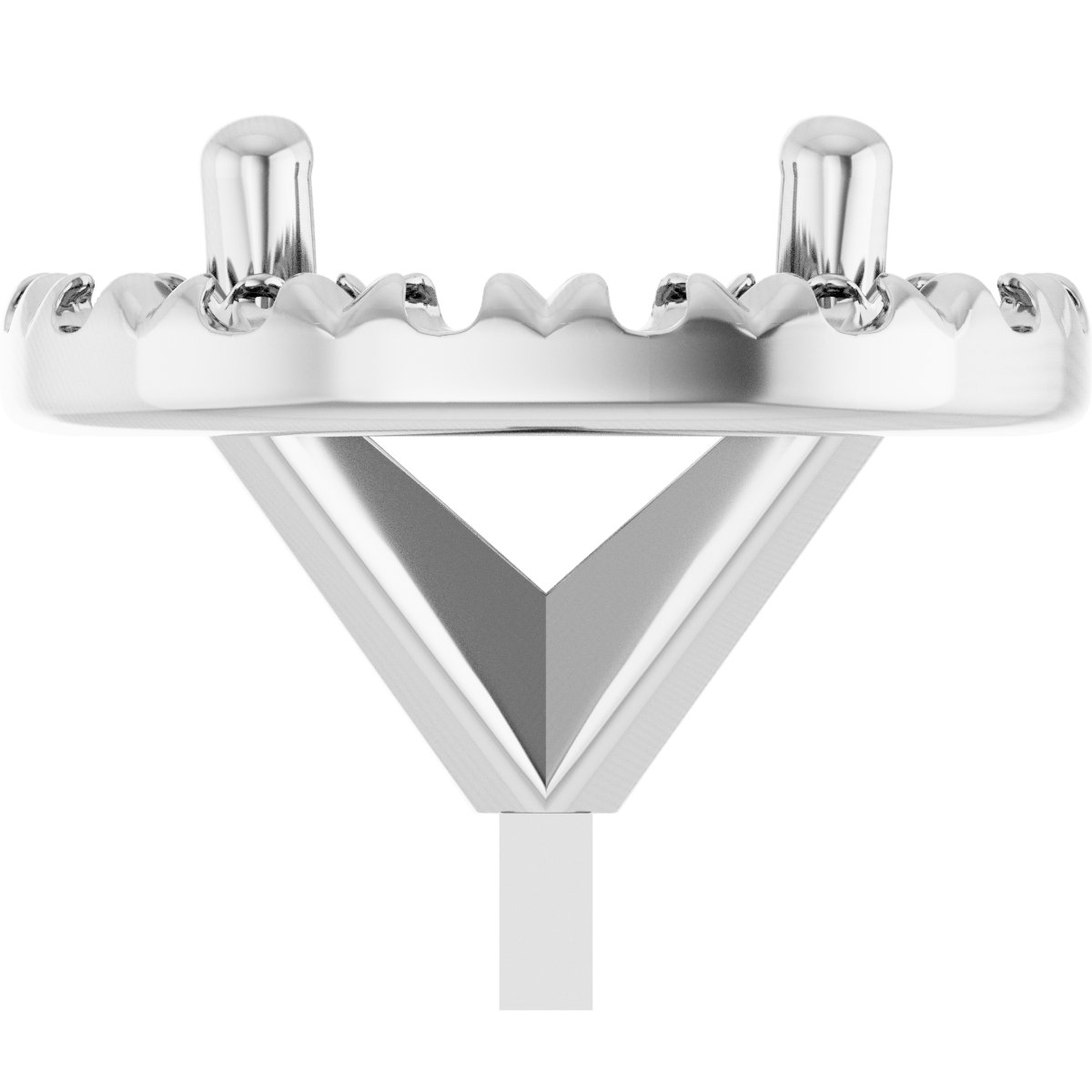 French-Set Halo-Style Peg Setting
