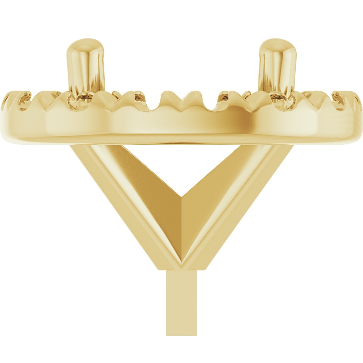 French-Set Halo-Style Peg Setting