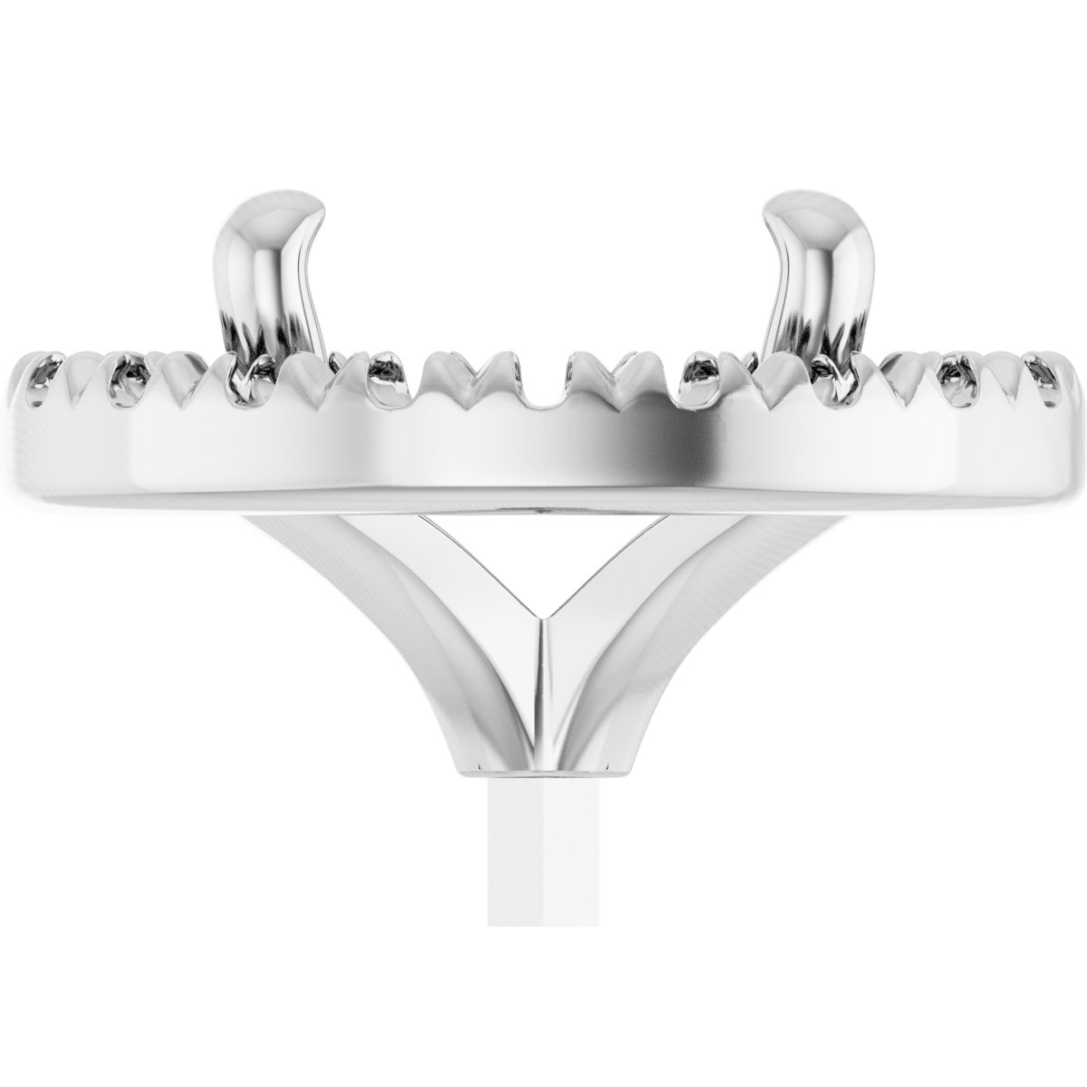 French-Set Halo-Style Peg Setting