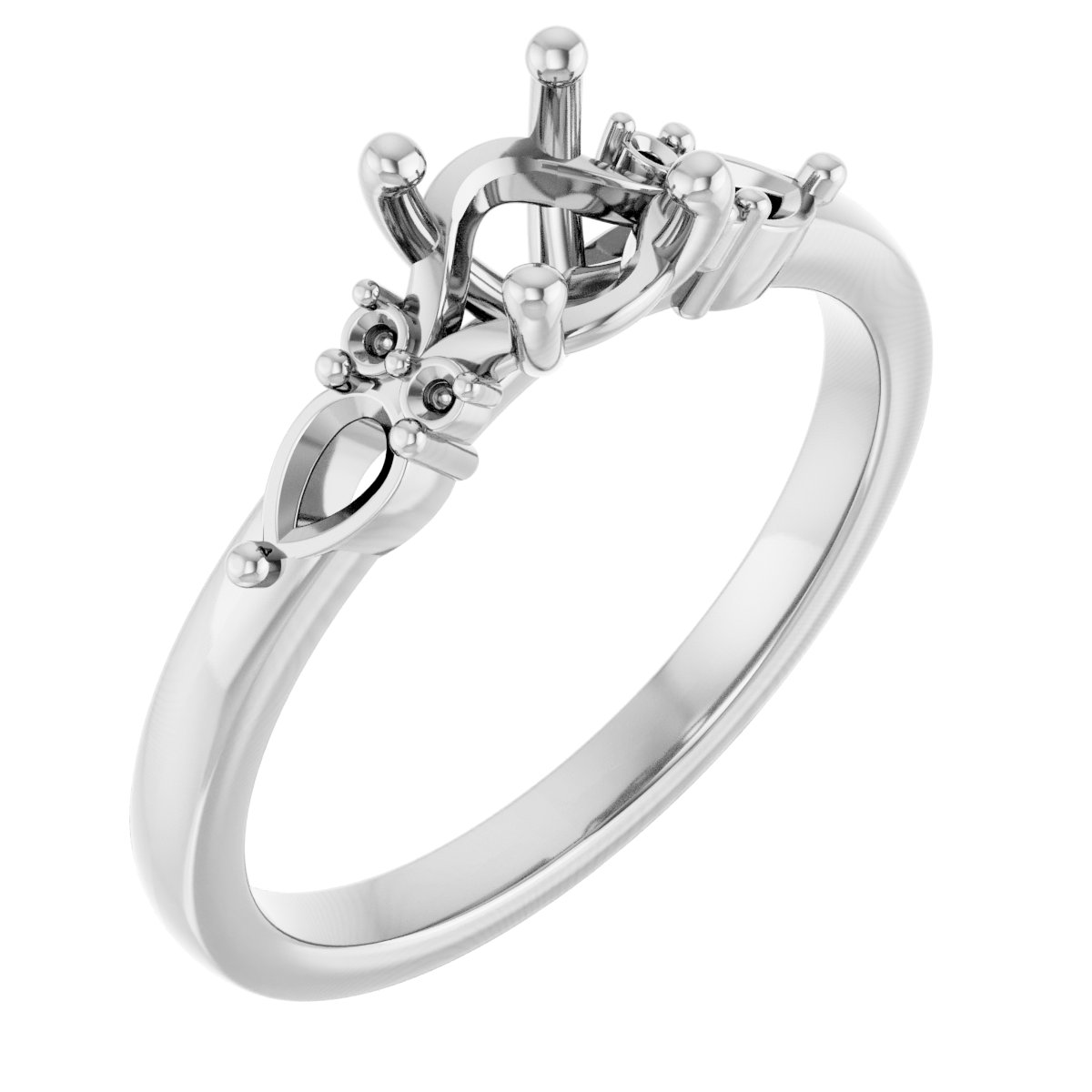 Accented Engagement Ring or Band