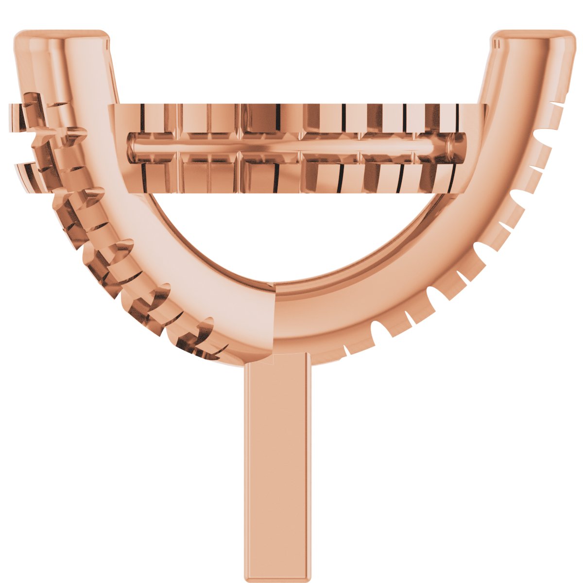 Hidden Halo-Style French-Set Peg Setting