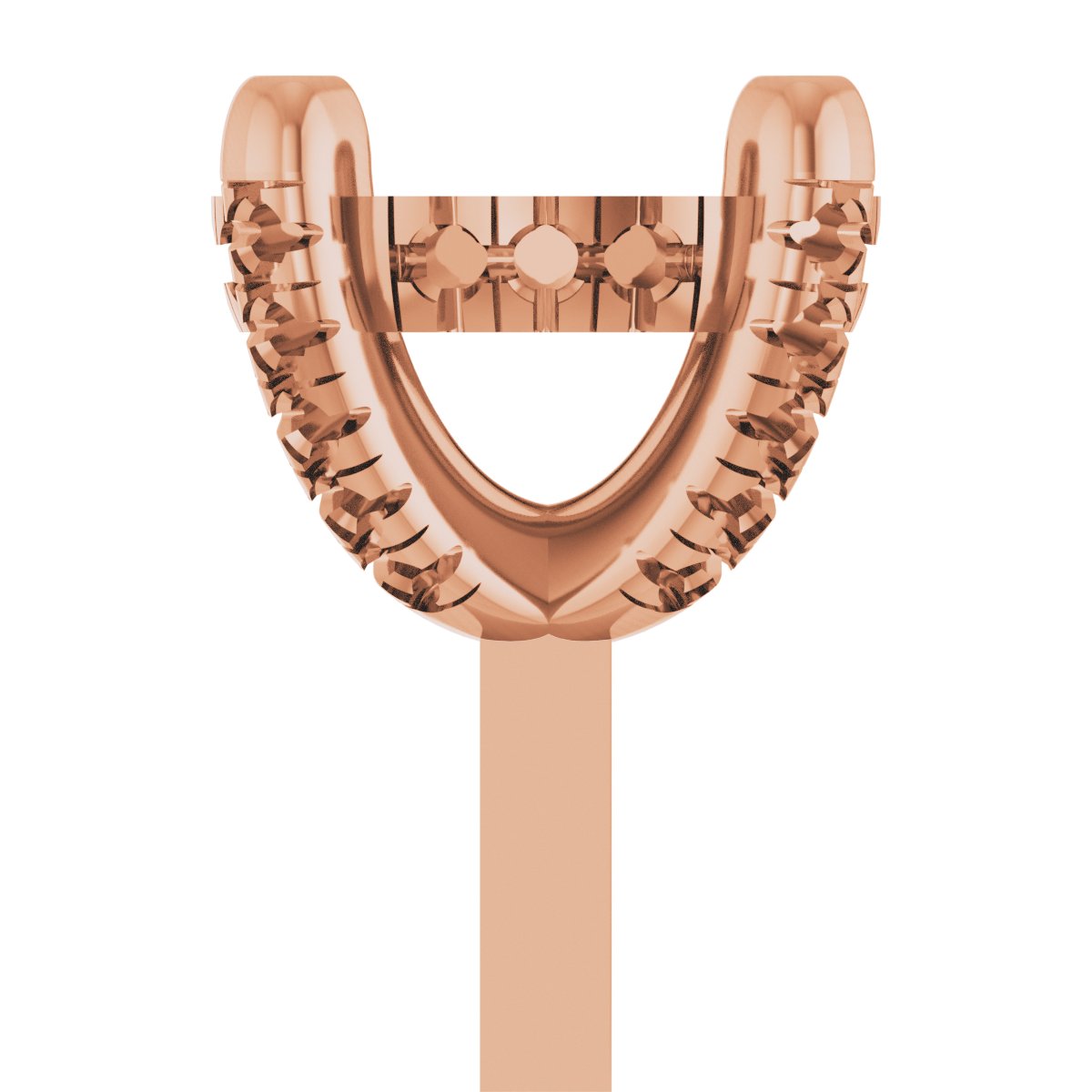 Hidden Halo-Style French-Set Peg Setting