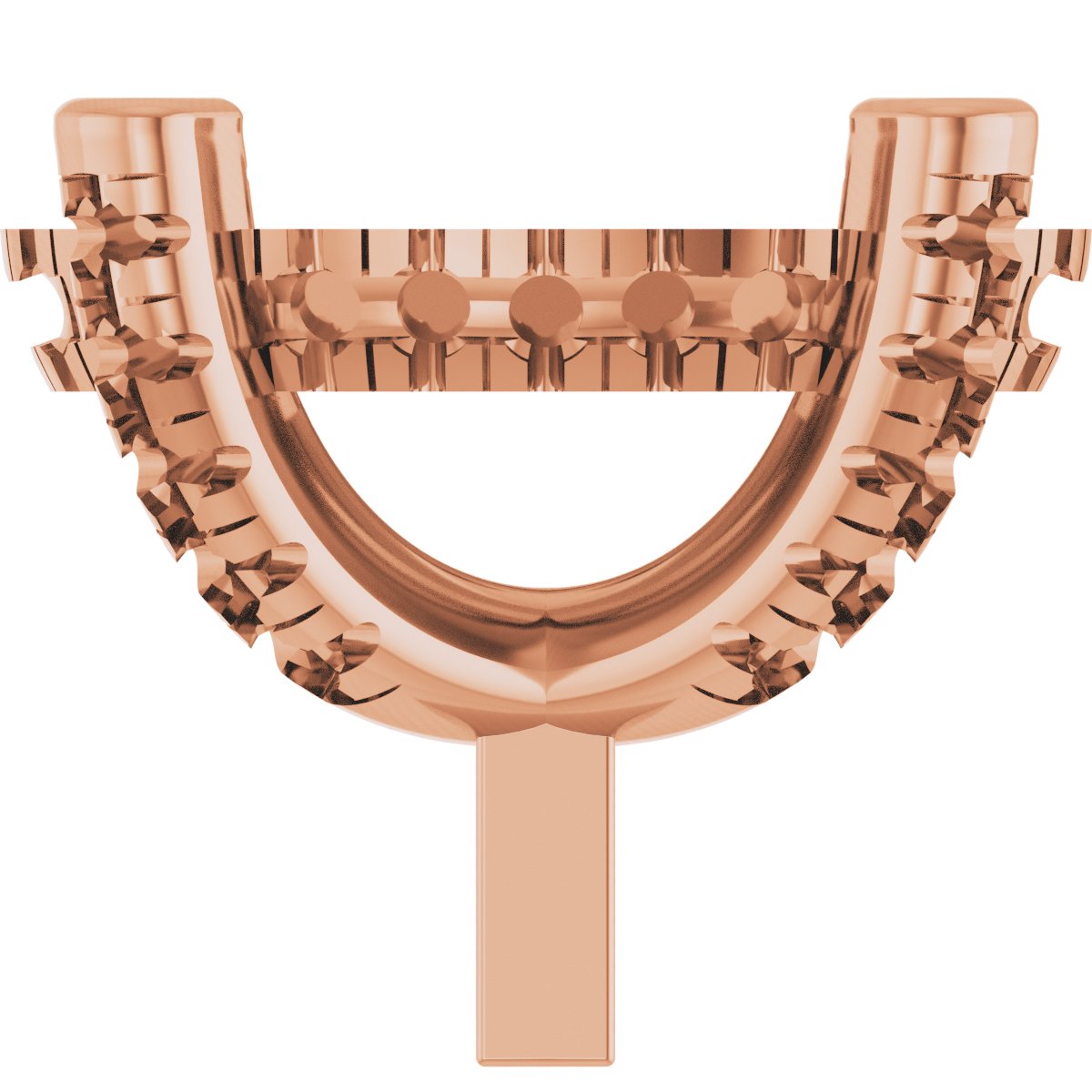 Hidden Halo-Style French-Set Peg Setting