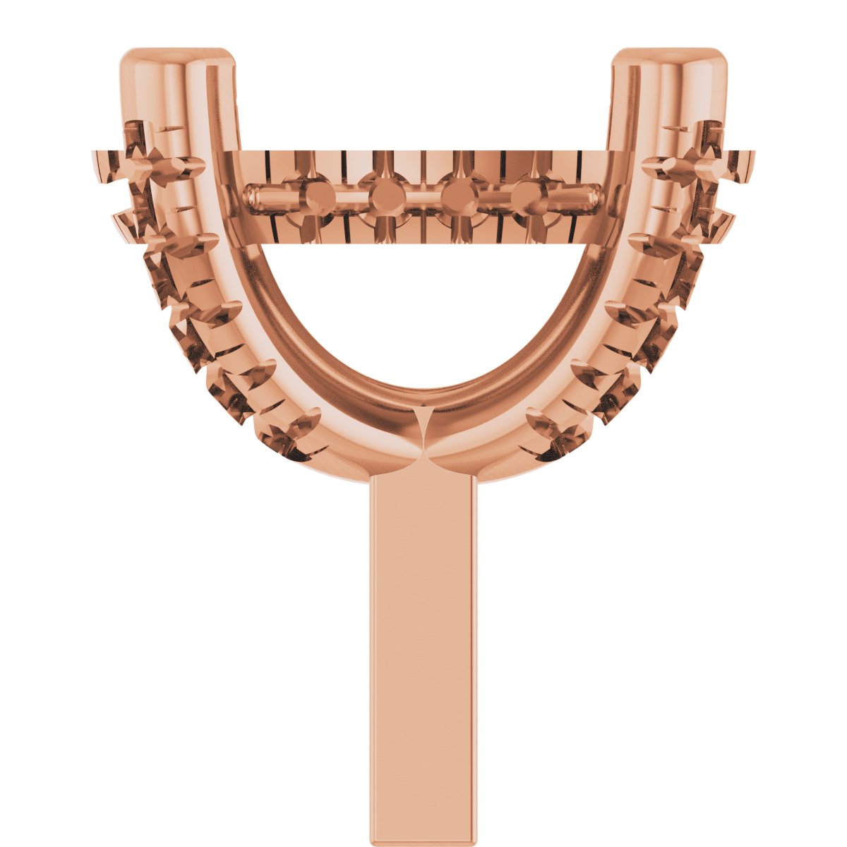Hidden Halo-Style French-Set Peg Setting