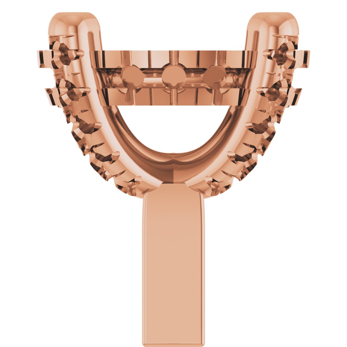 Hidden Halo-Style French-Set Peg Setting