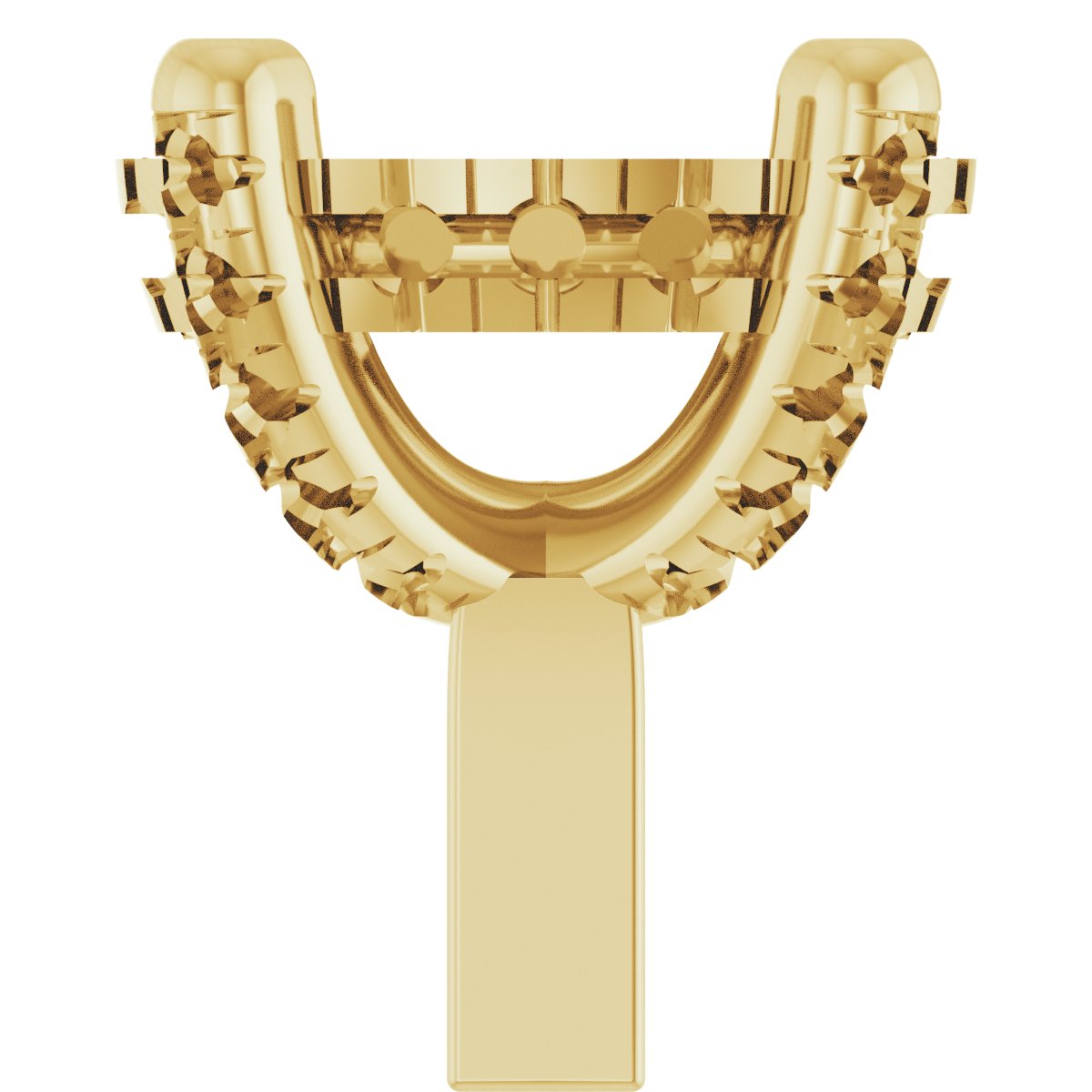 Hidden Halo-Style French-Set Peg Setting