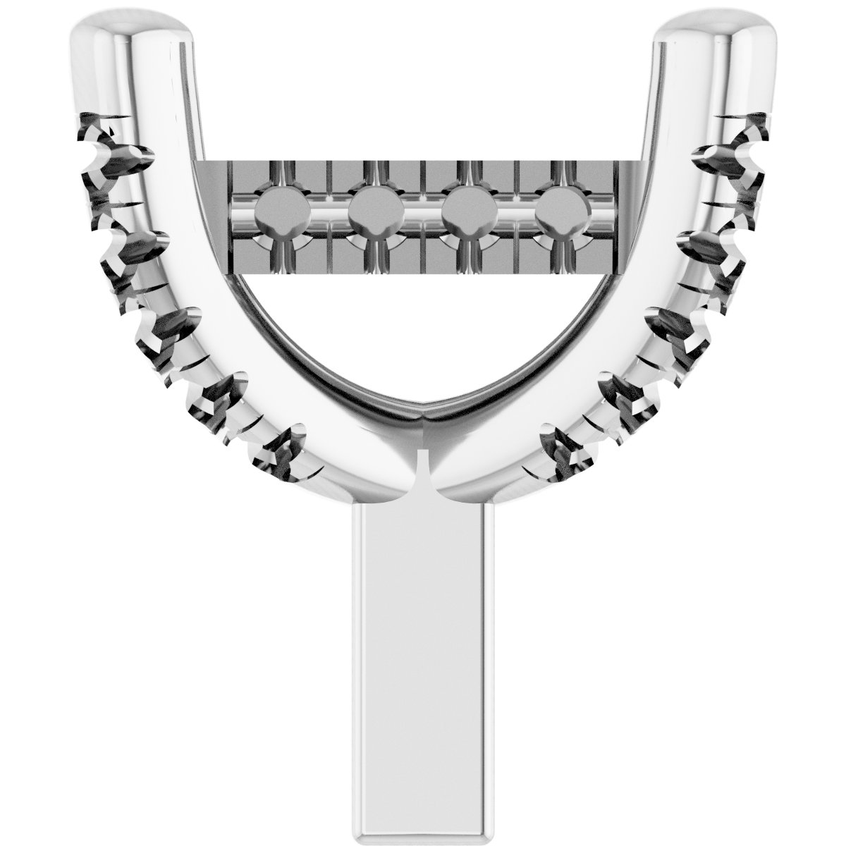 Hidden Halo-Style French-Set Peg Setting