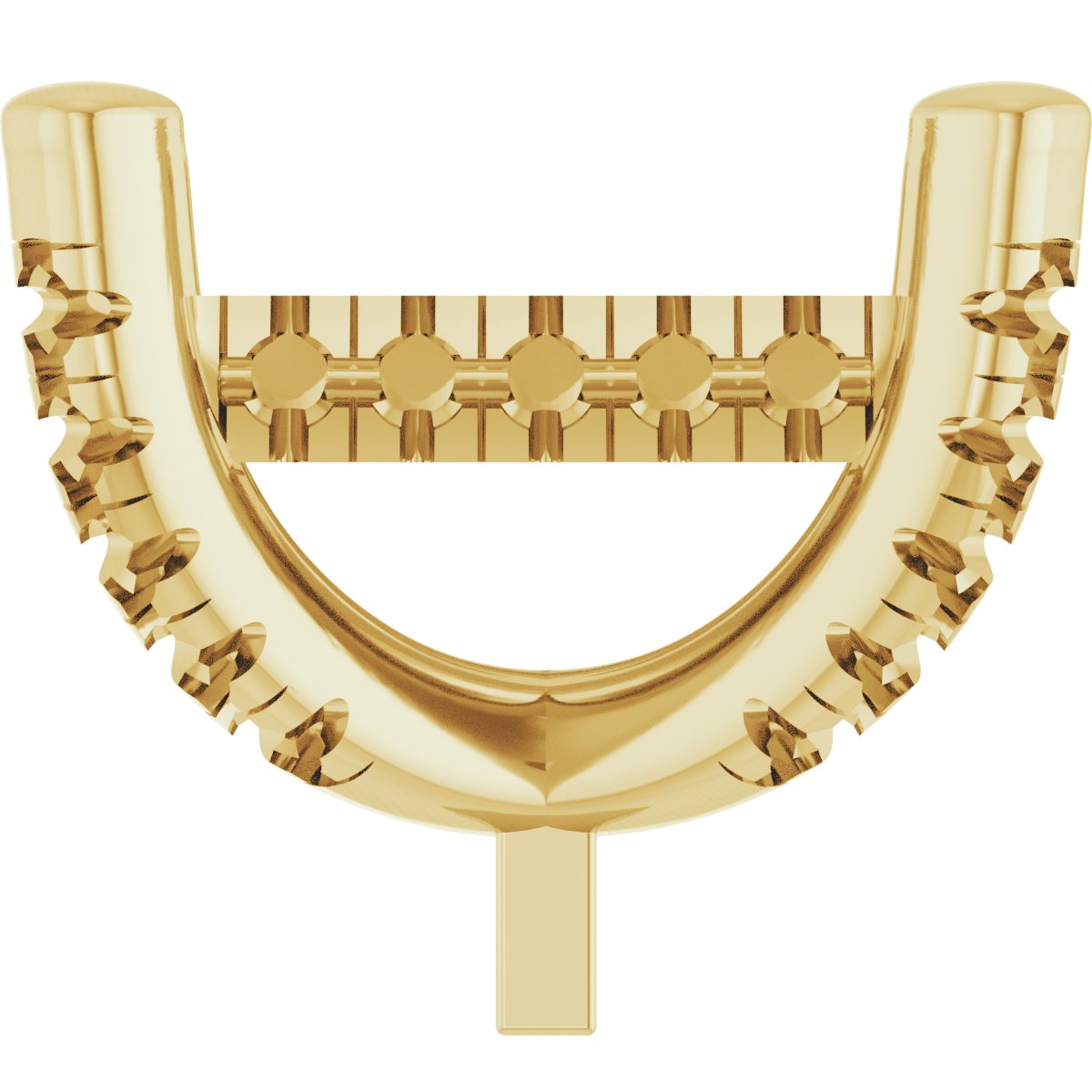 Hidden Halo-Style French-Set Peg Setting