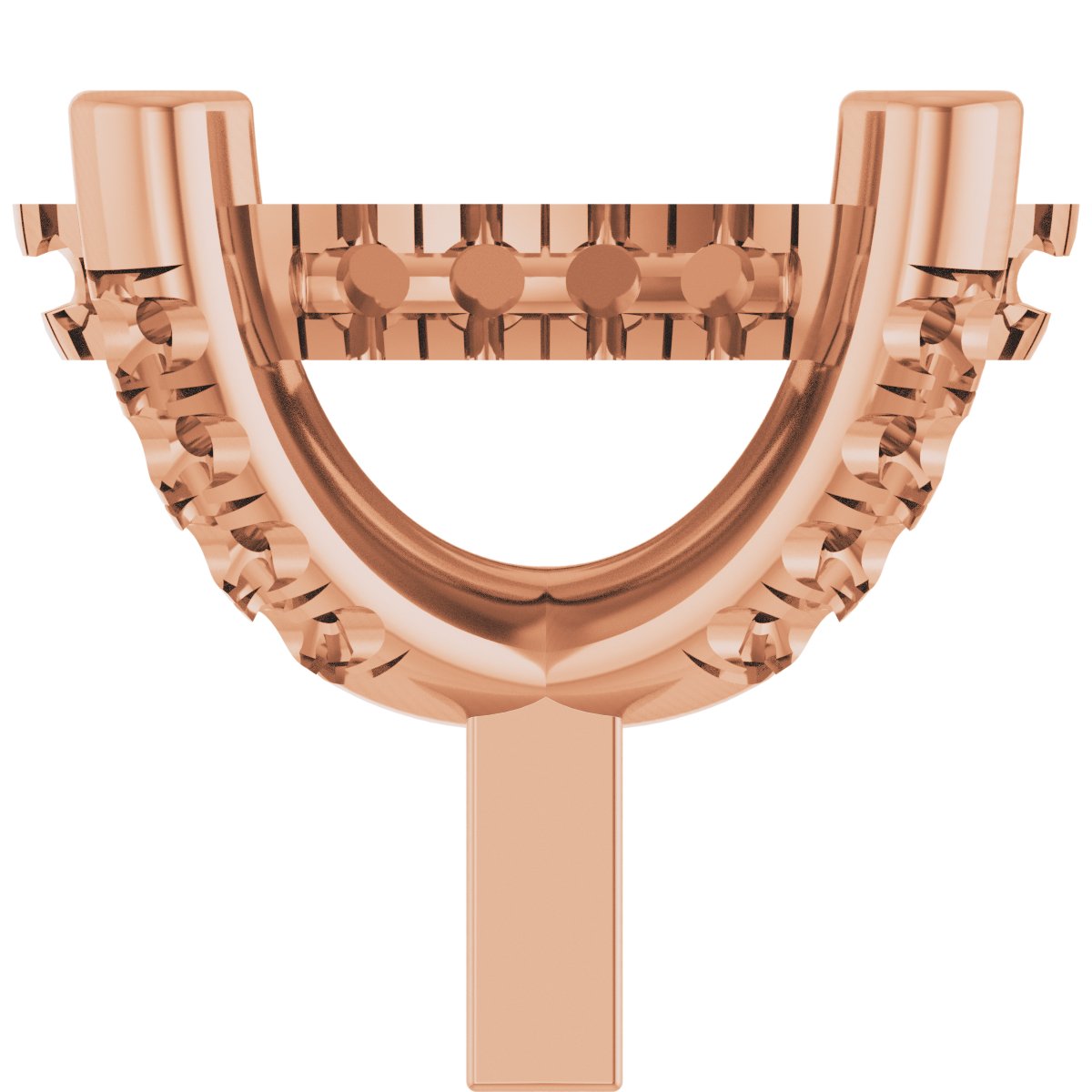 Hidden Halo-Style French-Set Peg Setting