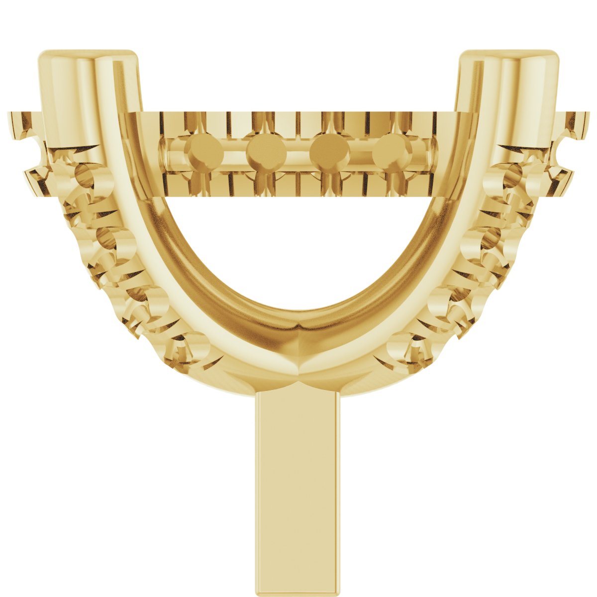 Hidden Halo-Style French-Set Peg Setting