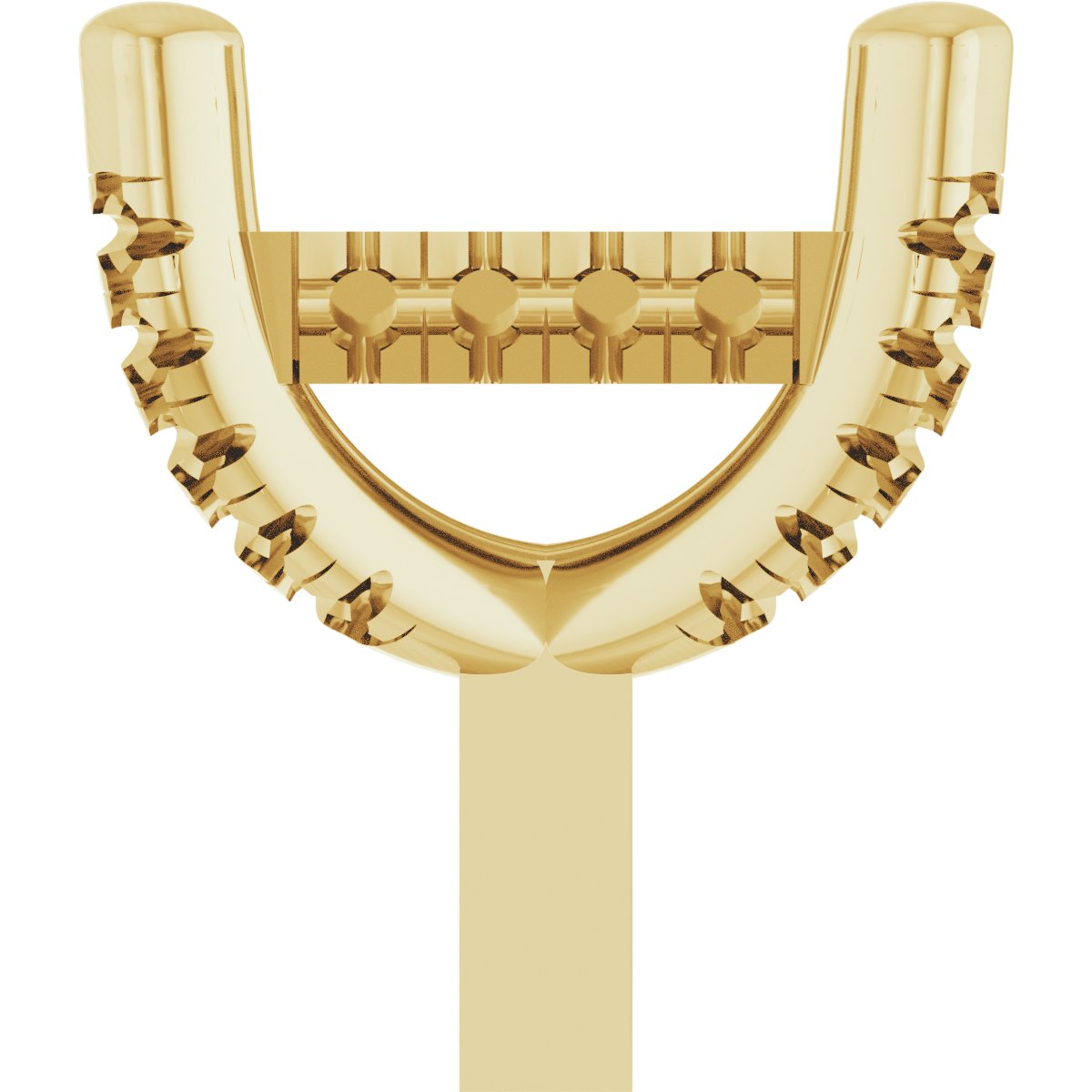 Hidden Halo-Style French-Set Peg Setting