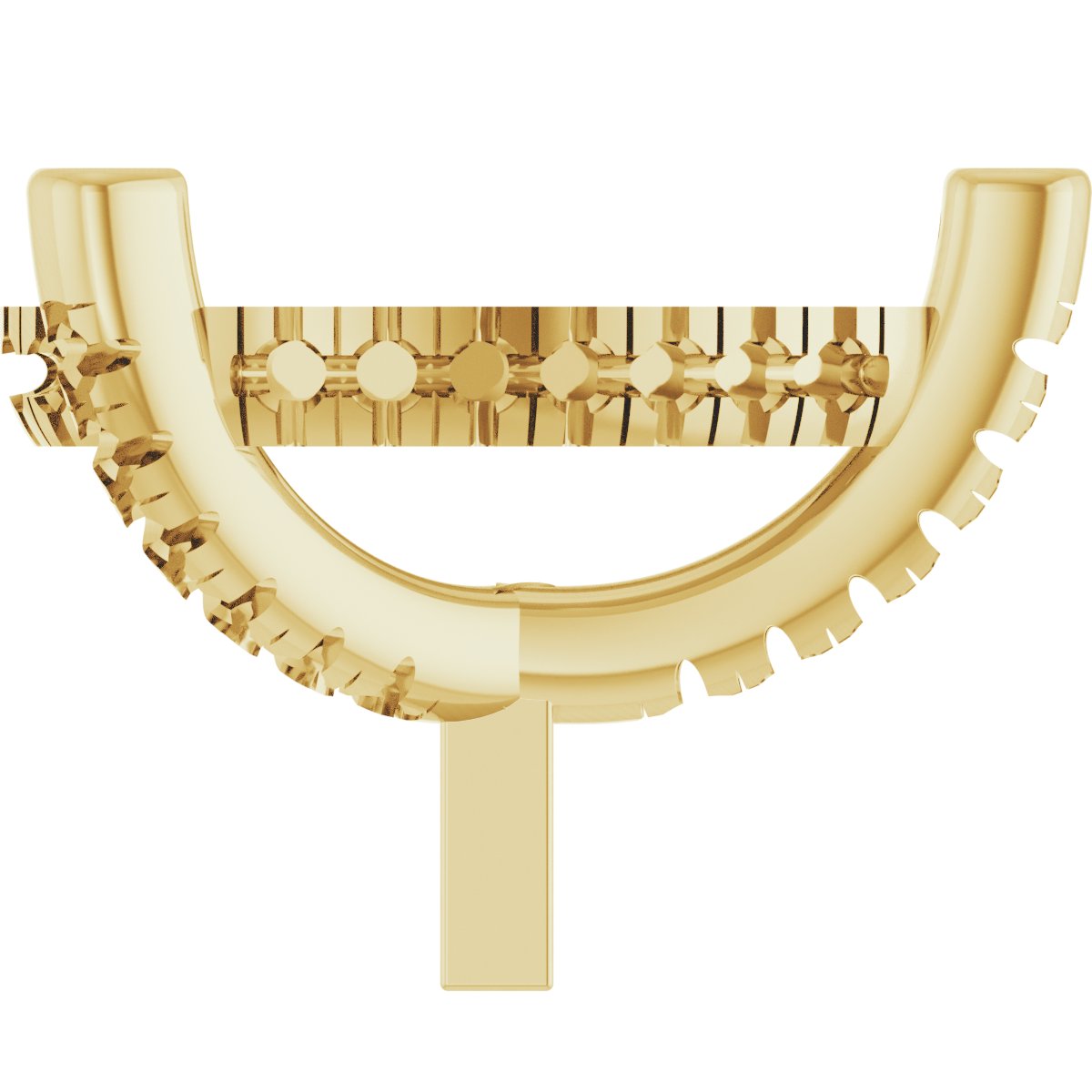 Hidden Halo-Style French-Set Peg Setting