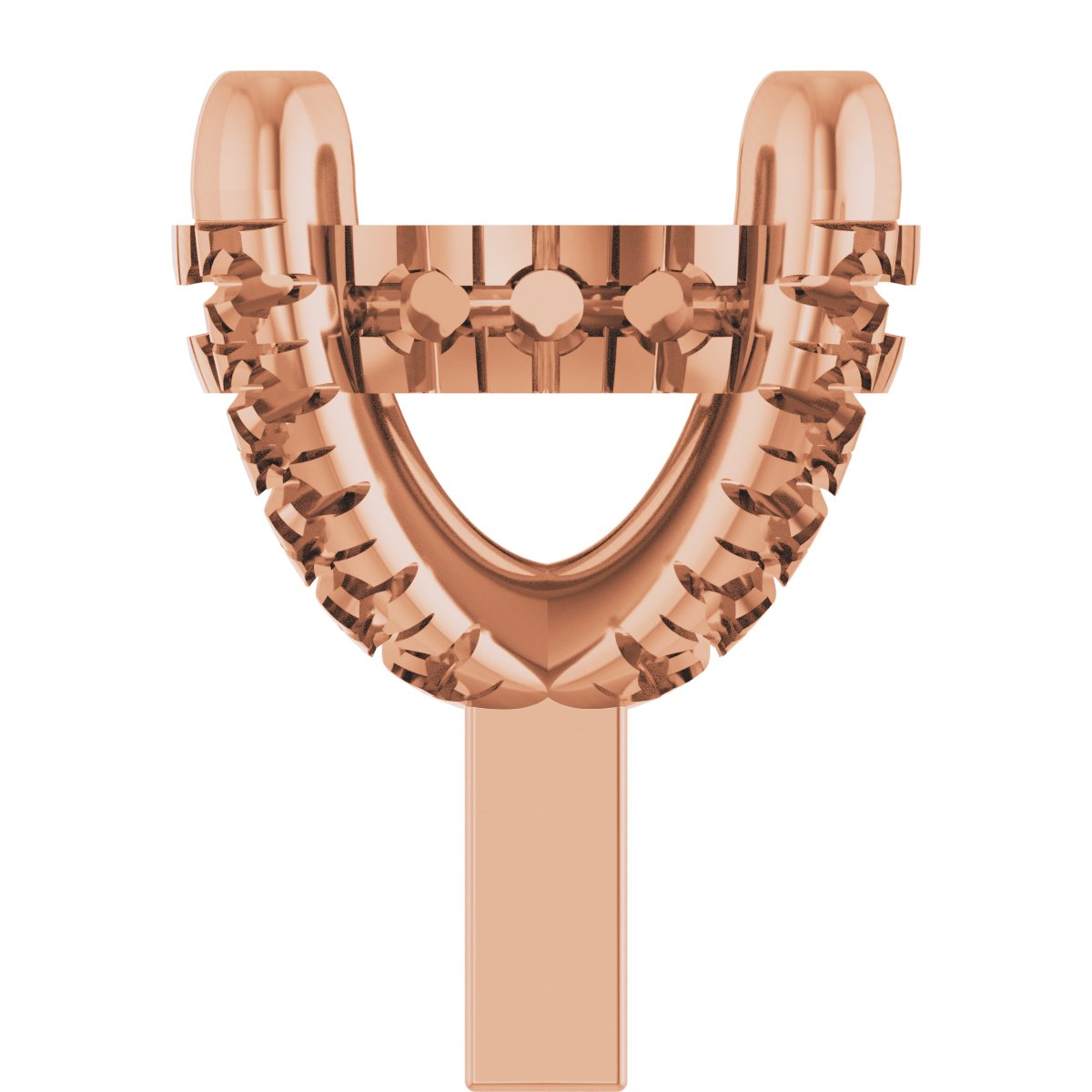 Hidden Halo-Style French-Set Peg Setting