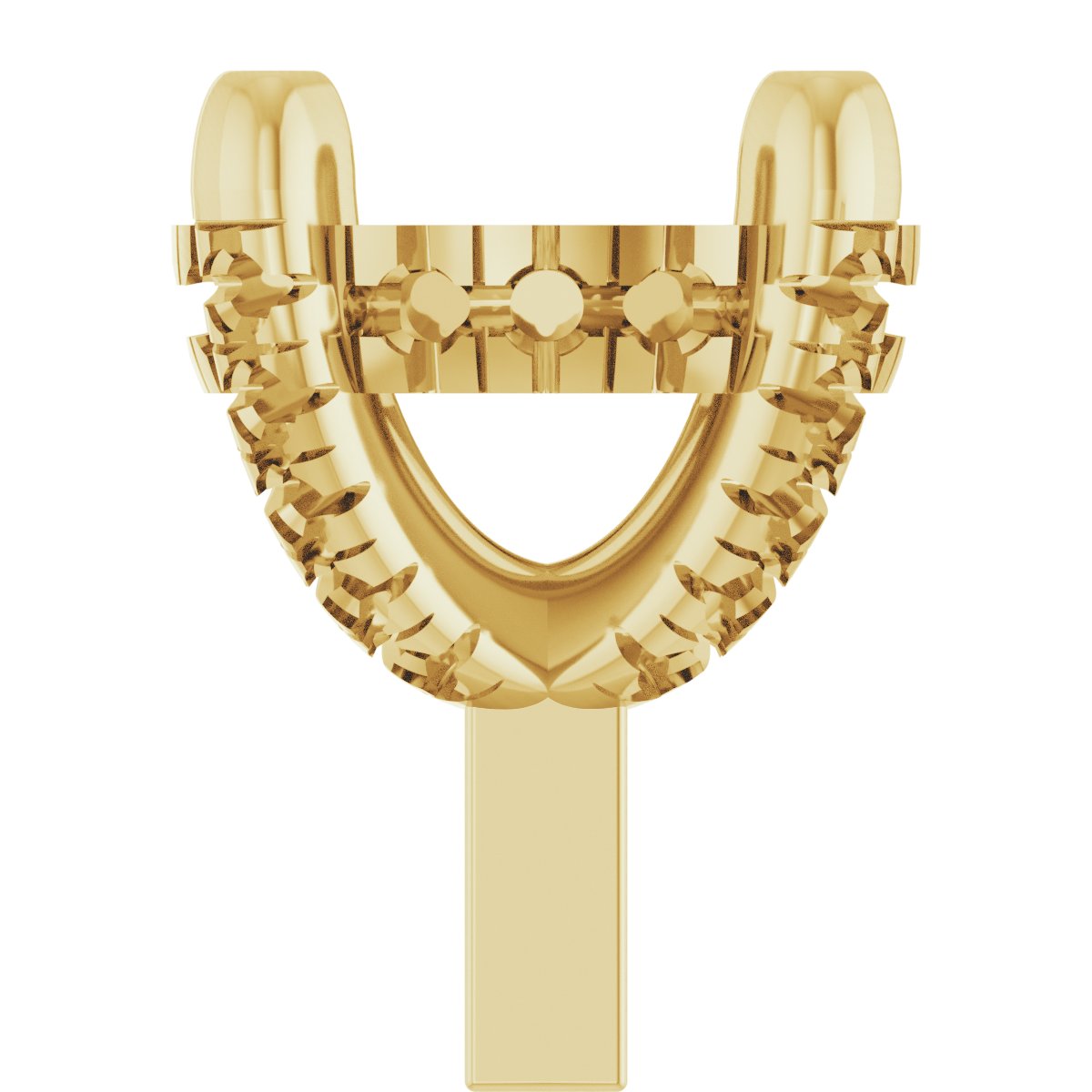 Hidden Halo-Style French-Set Peg Setting