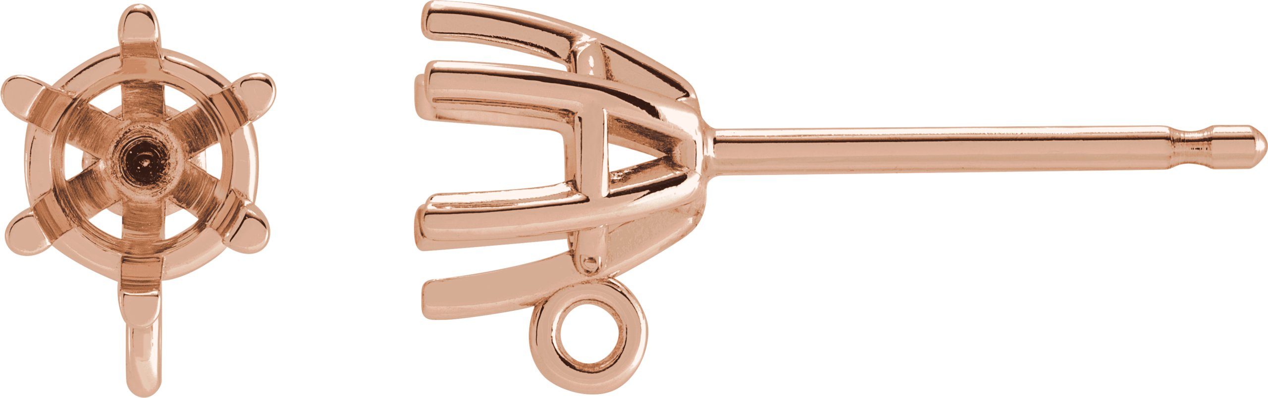 Basket Stud Earring Top